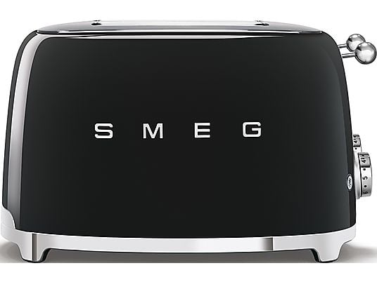 SMEG 50's Retro Style 4S  - Toaster (Schwarz)