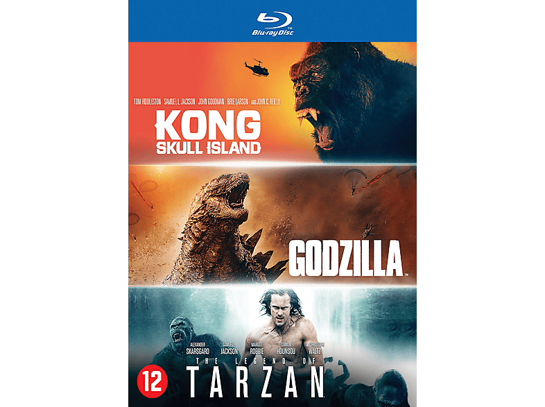 Godzilla + Kong: Skull Island + Tarzan - Blu-ray