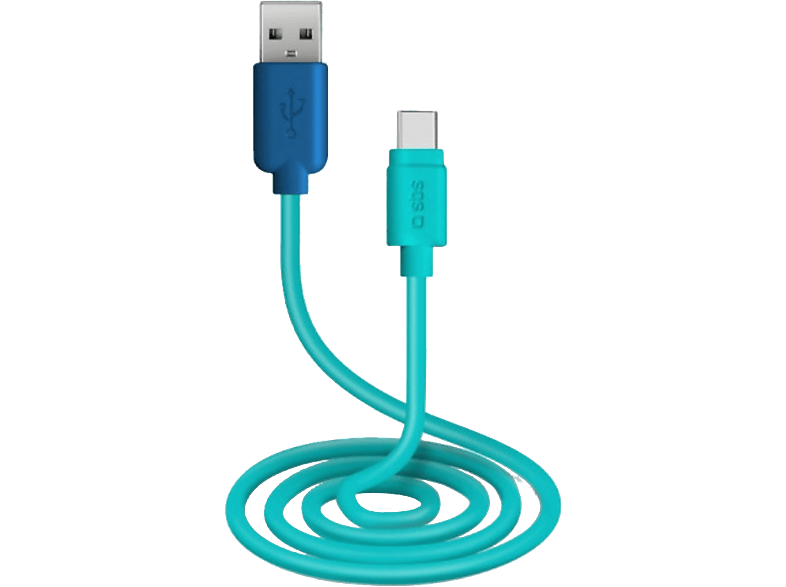 SBS USB - USB-C kabel 1 m Blauw (TEPOPCABLETYCB)