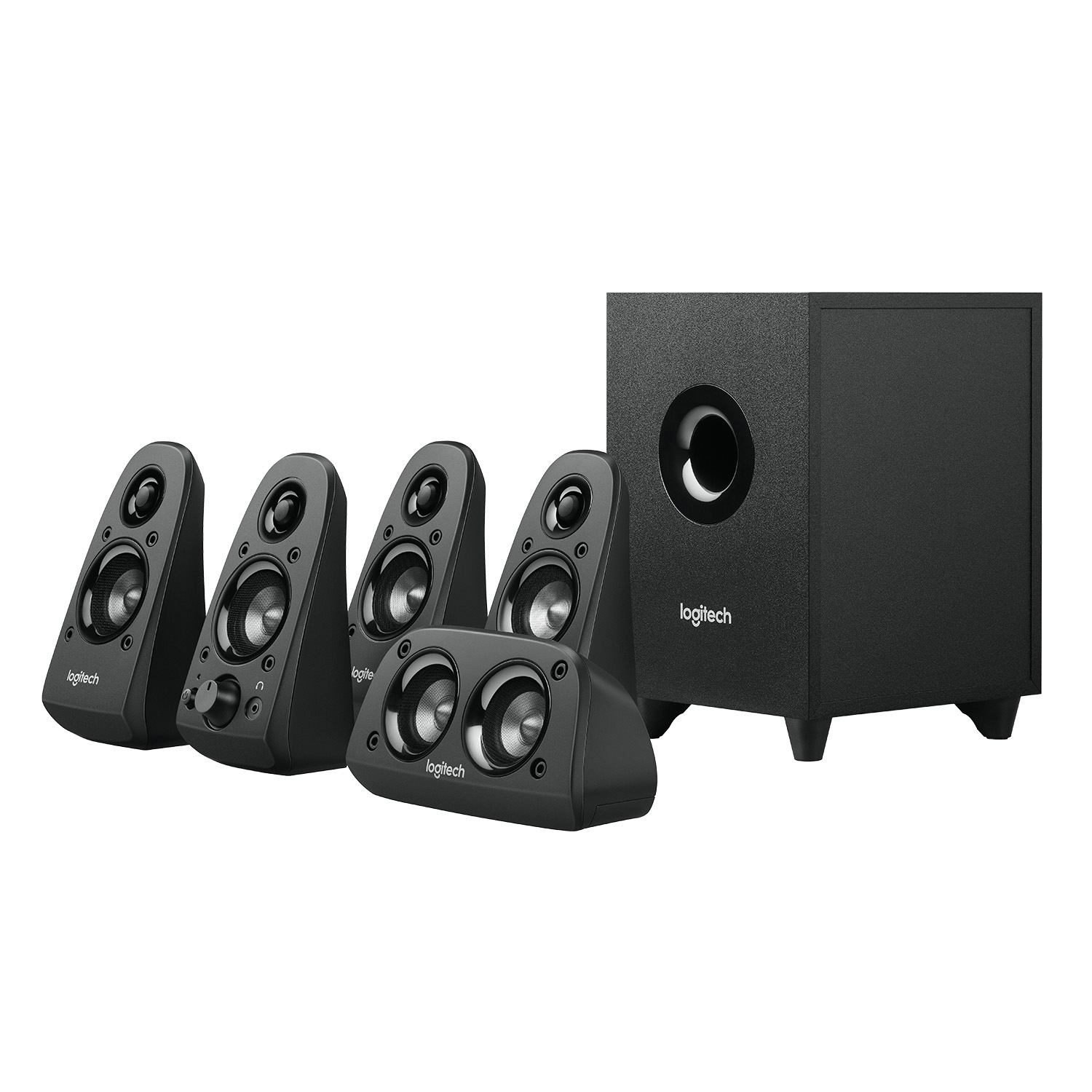 LOGITECH Z506 PC-Lautsprecher (5.1 Lautsprechersystem, Schwarz