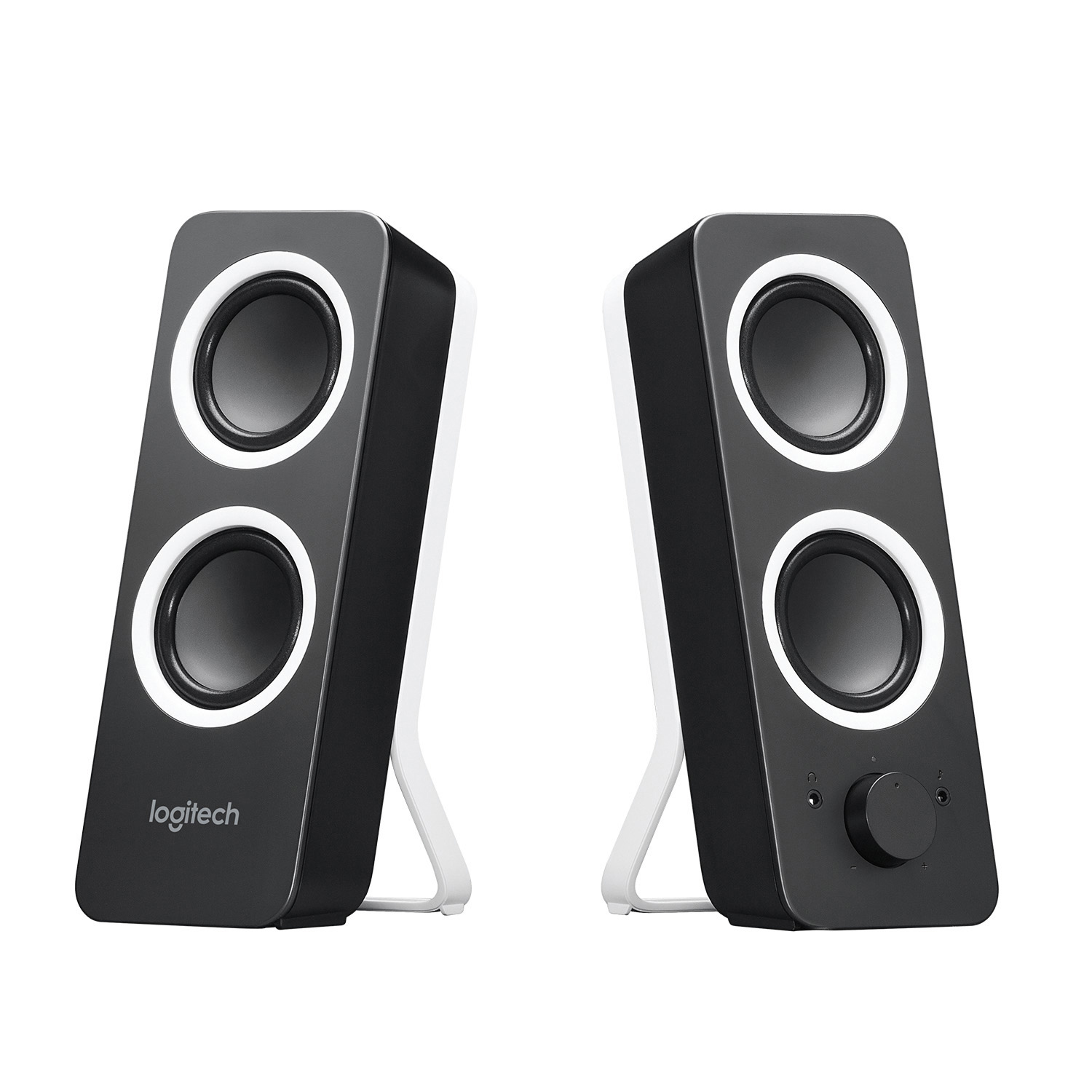 LOGITECH Z200 PC-Lautsprecher, Schwarz/Weiß
