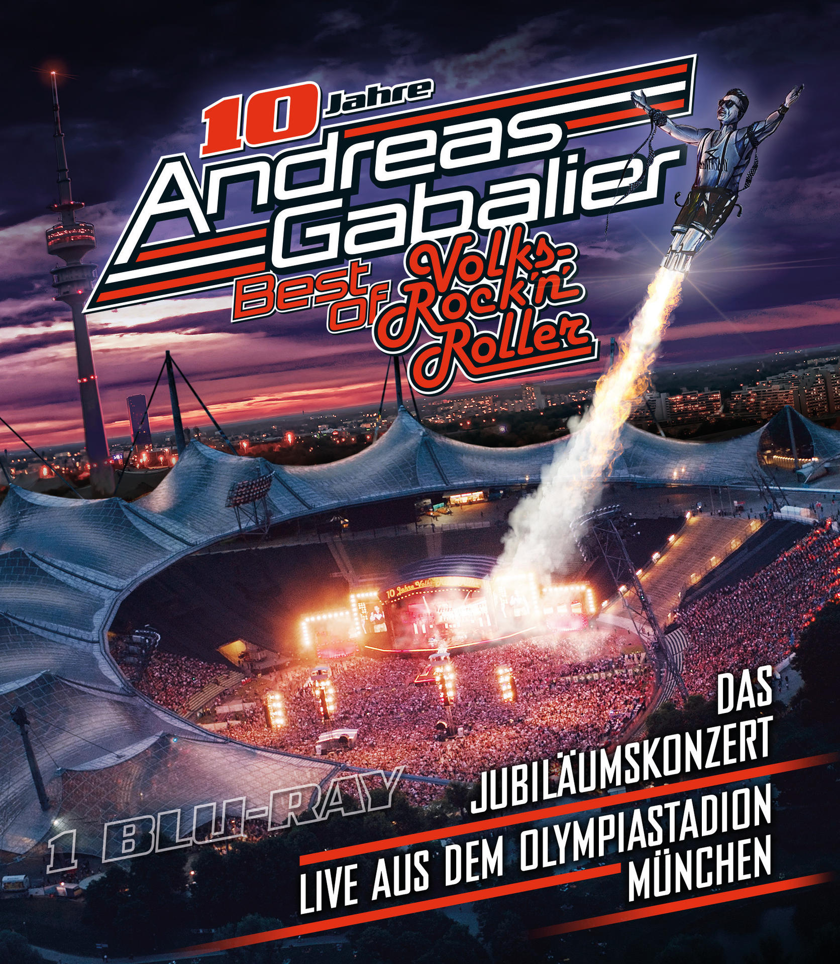 Andreas Gabalier – in aus - Jubiläumskonzert dem (Blu-ray) - Volks-Rock’n’Roller live of Best Olympiastadion Das München