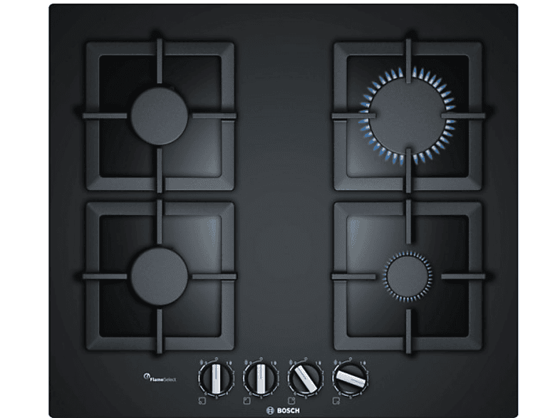 Cocina a gas placa gas 32 cm cocina vitrocerámica gas mono fuego  encastrable cristal negro Ng/Glp 5,0 Kw