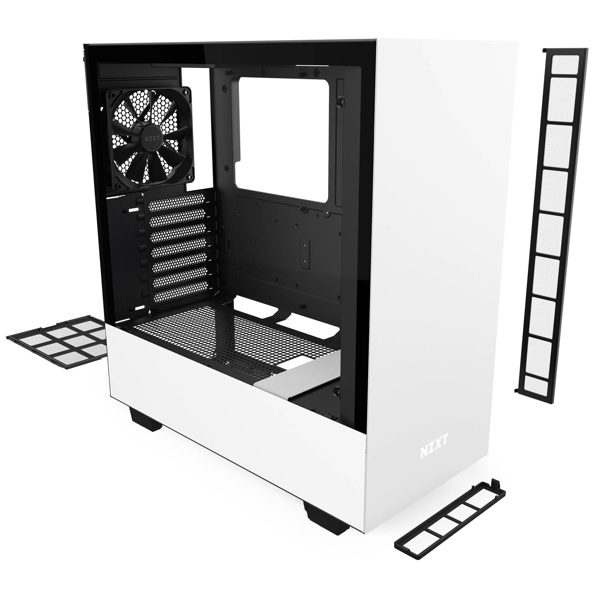 NZXT H510 PC-Gehäuse, Weiß/ Schwarz