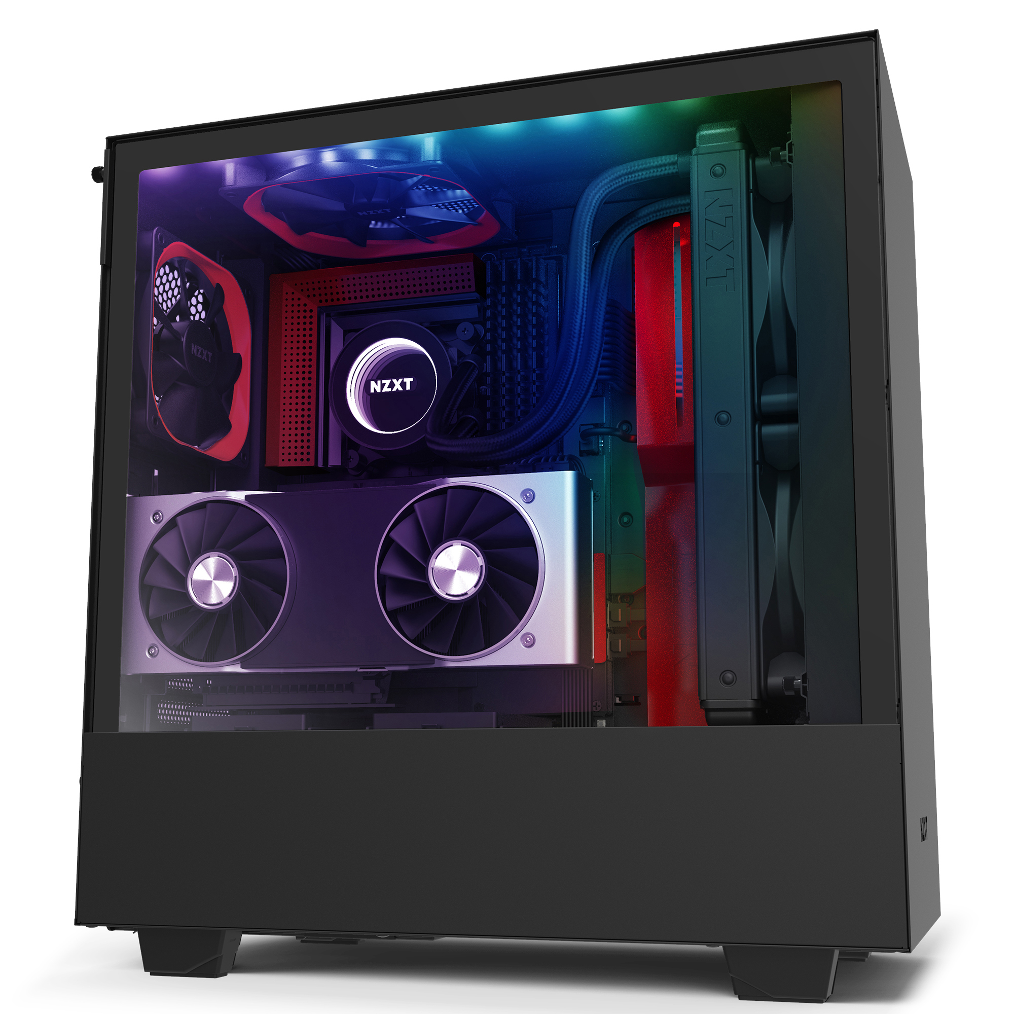 NZXT H510i PC-Gehäuse, Schwarz/ Rot