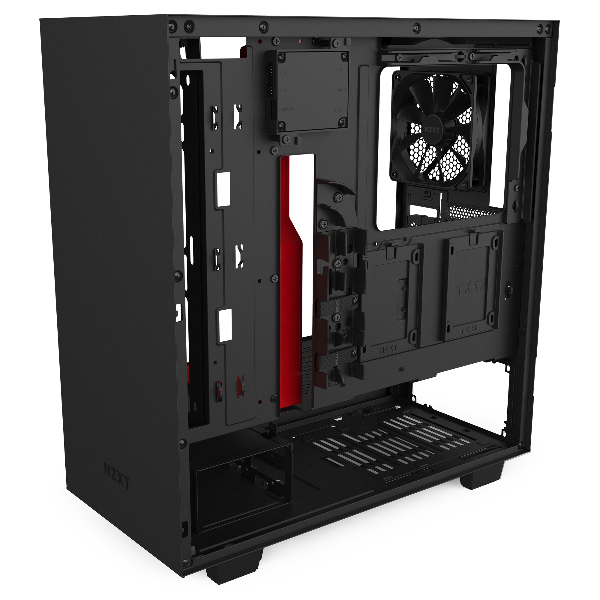 NZXT H510i PC-Gehäuse, Schwarz/ Rot