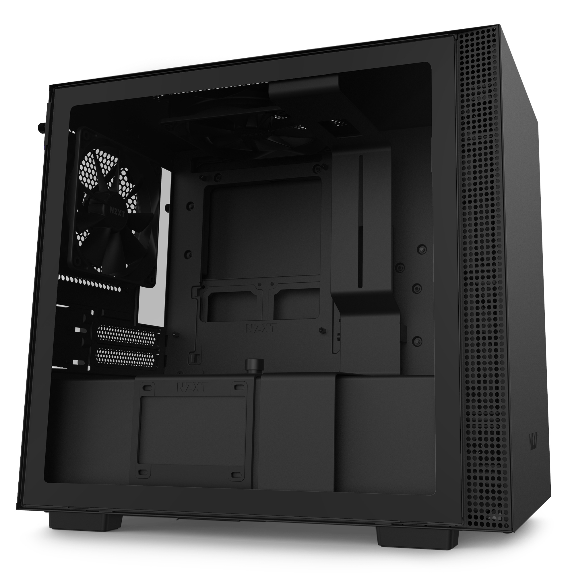 NZXT H210 PC-Gehäuse, Schwarz/Schwarz