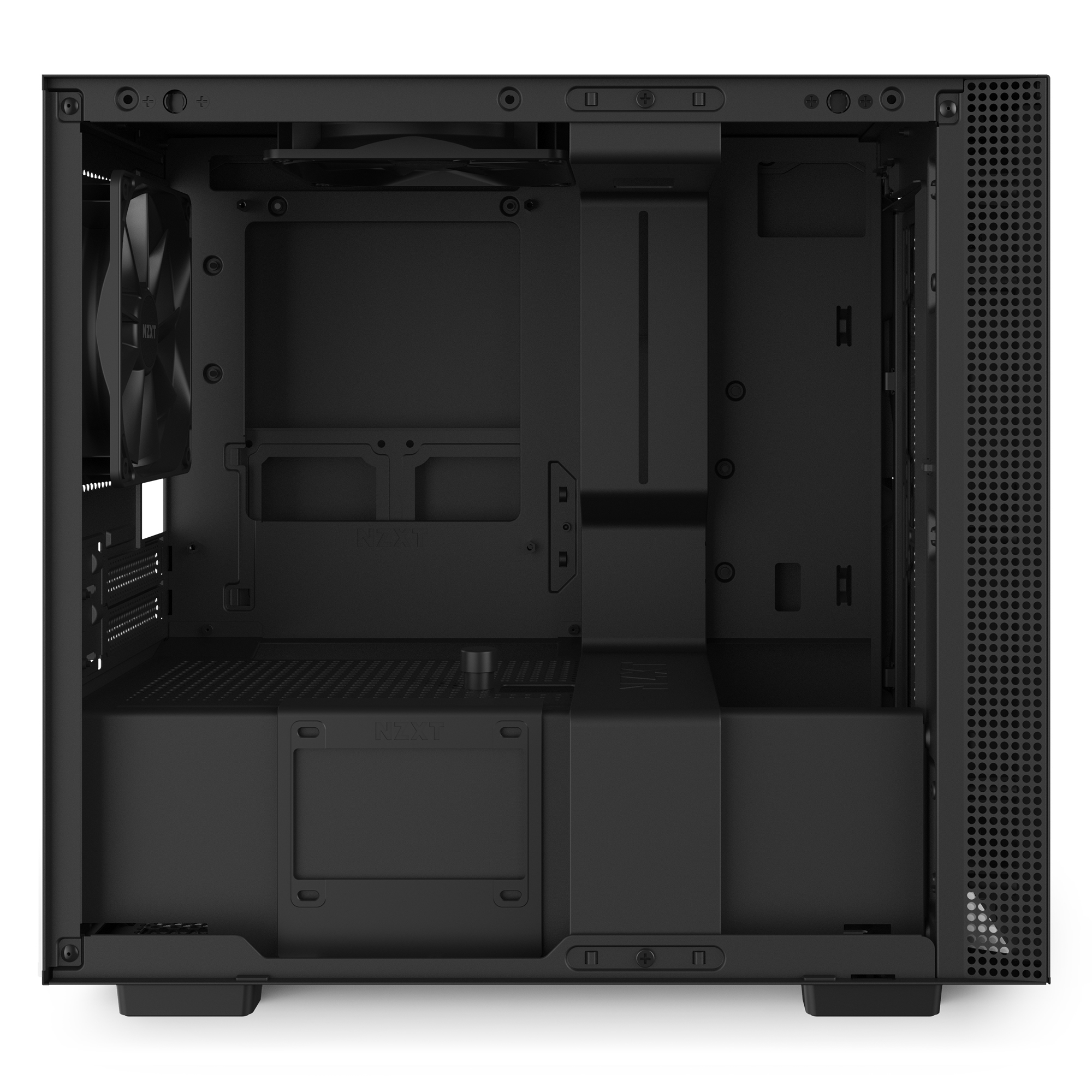 NZXT H210 PC-Gehäuse, Schwarz/Schwarz
