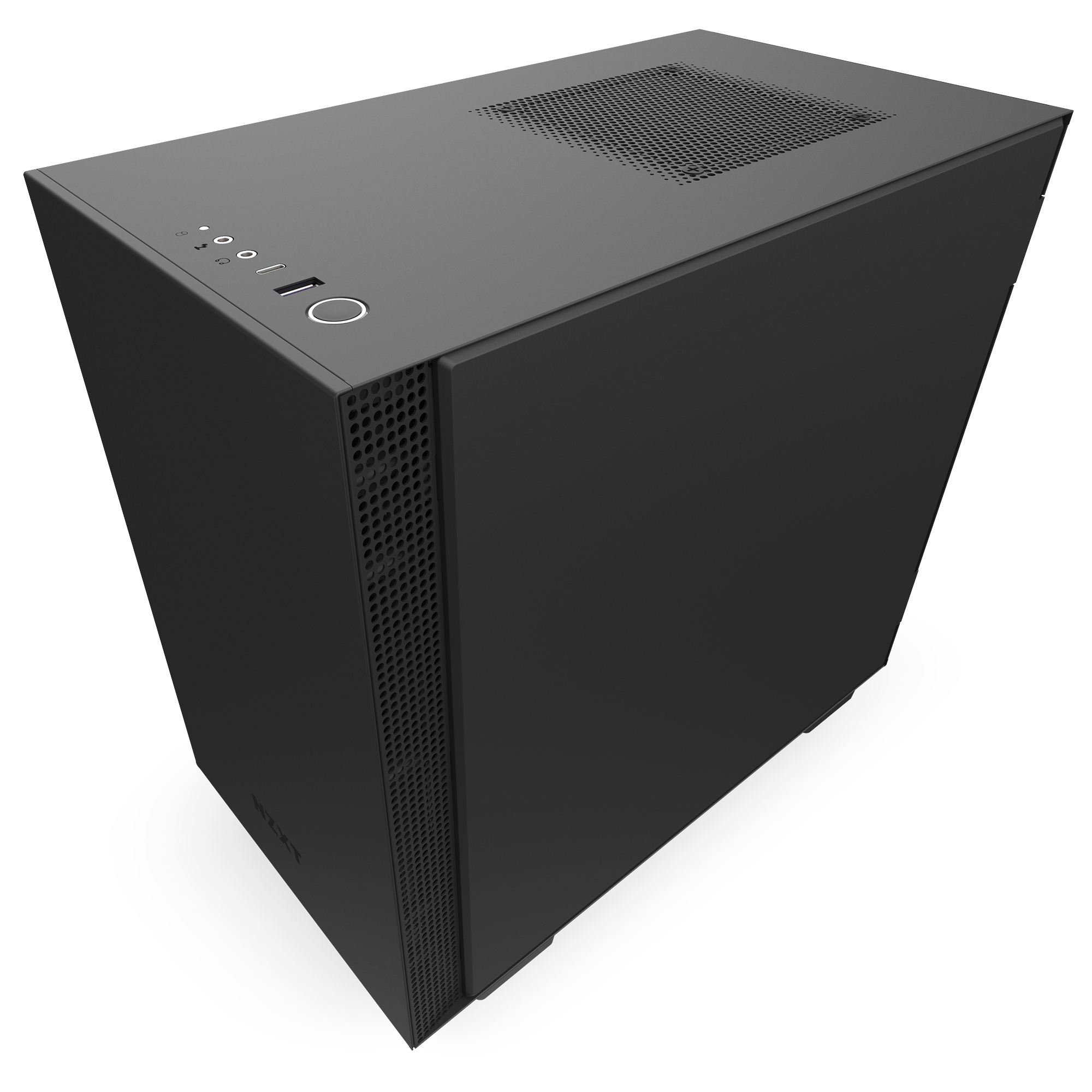 NZXT H210 PC-Gehäuse, Schwarz/Schwarz