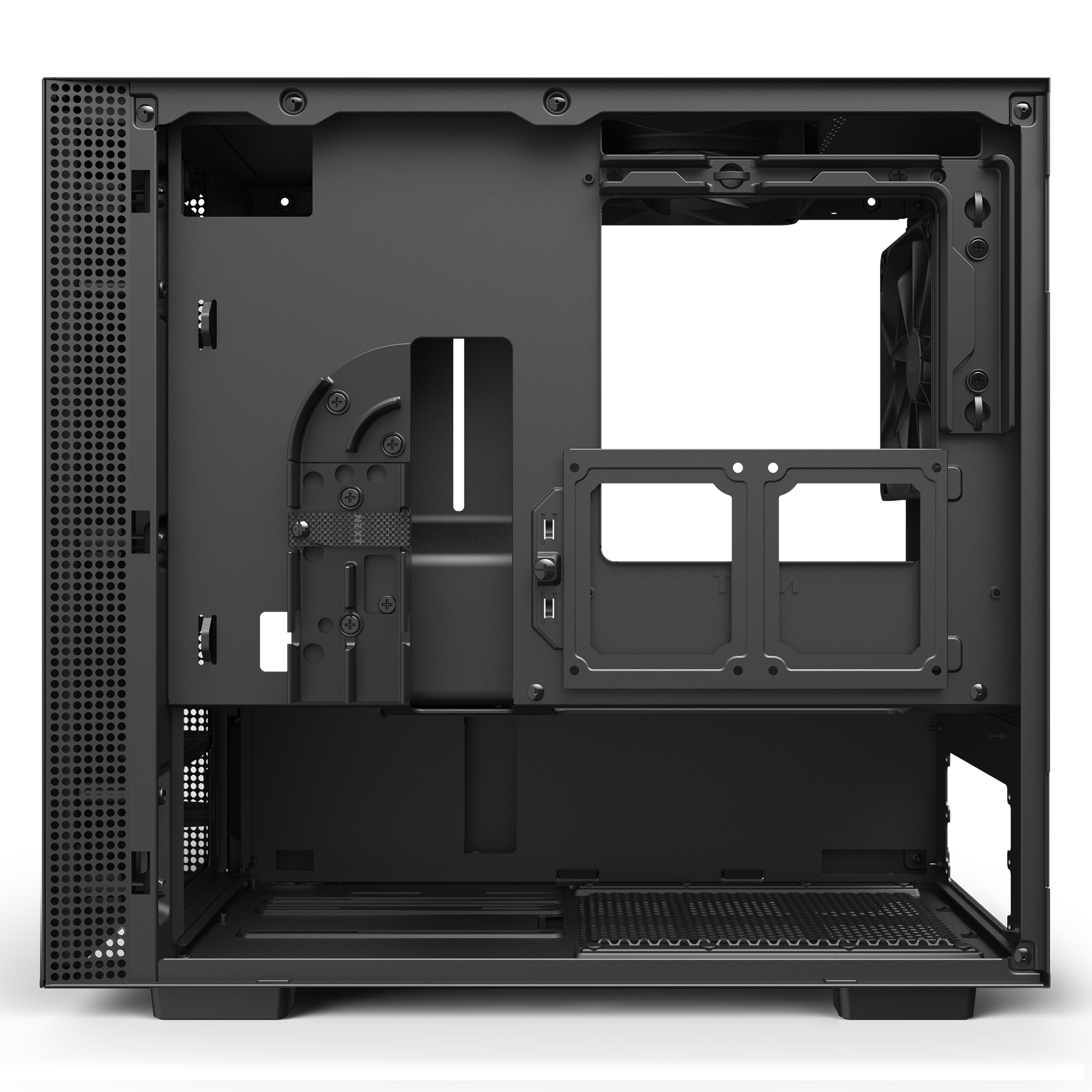 NZXT H210 PC-Gehäuse, Schwarz/Schwarz