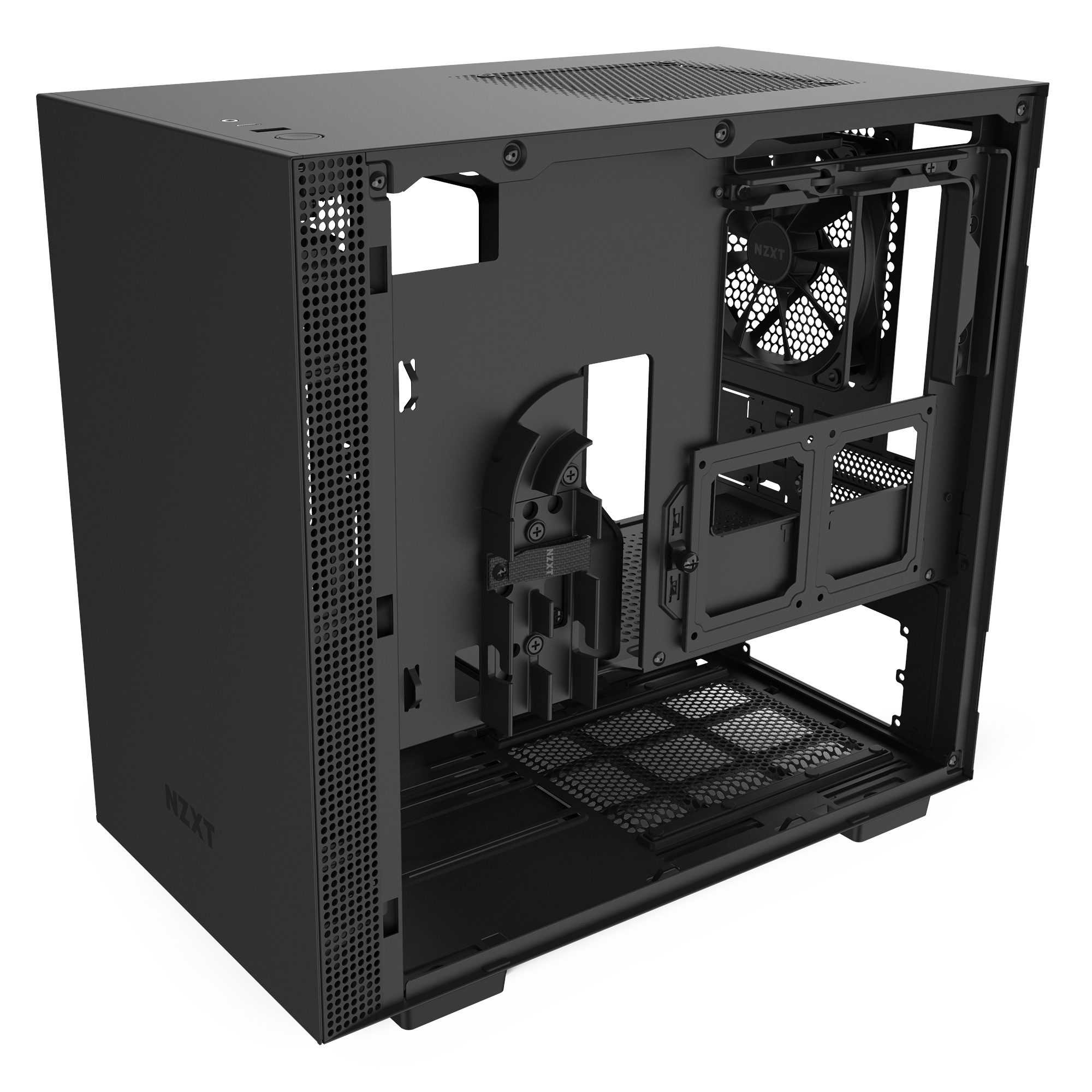 NZXT H210 PC-Gehäuse, Schwarz/Schwarz