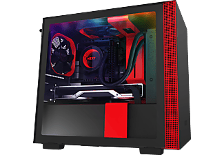NZXT H210i Mini-ITX PC-Gehäuse, Schwarz/ Rot