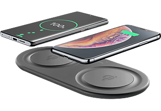 CELLULARLINE Wireless Fast Charger Dual - Caricabatteria (Nero)