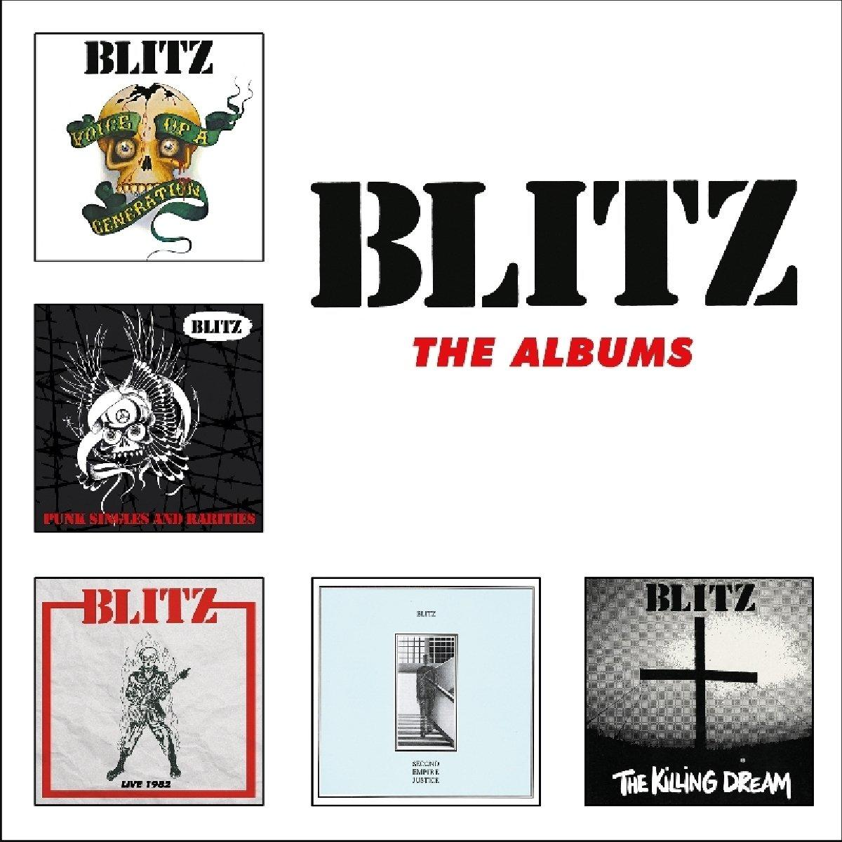 Blitz Albumcover. Mehrere verschiedene Albumcover.