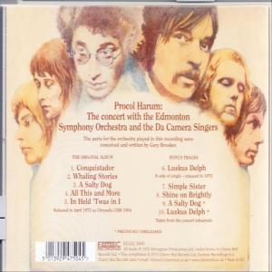 Procol Harum - Live-In Concert With Edmonton Symphony Orchestra  - (CD)