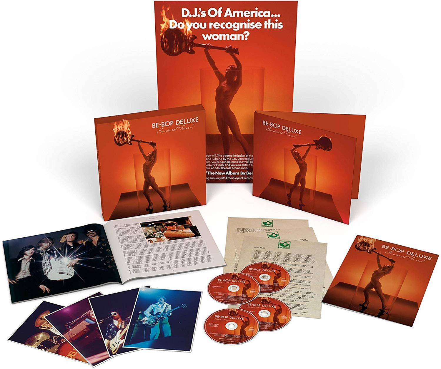 Album-Set mit Be-Bop Deluxe-Cover, CD und anderen Medien.