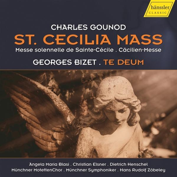Pochette d'album avec statue d'ange.