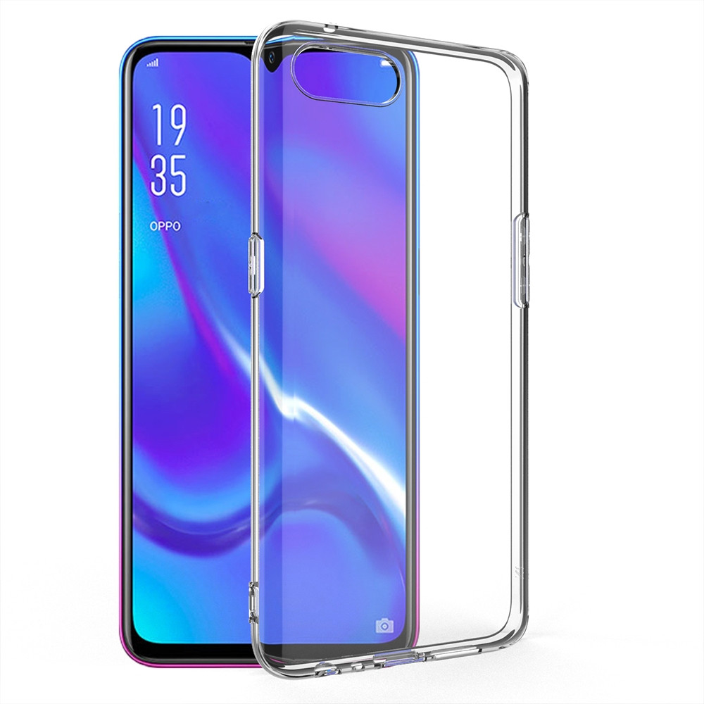 Funda + Protector - Muvit MUPAK0428, Para Oppo RX17, Flexible, Anti rayaduras, Vidrio templado, Transparente