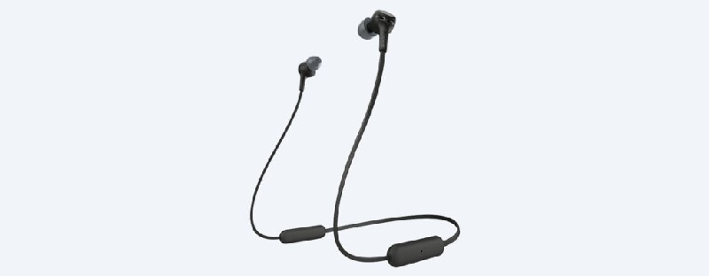 Auriculares inalámbricos - Sony WIXB400B.CE7, Bluetooth, Extra Bass, Control volumen, Autonomía 15 h, Negro