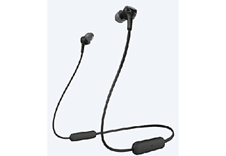 Auriculares inalámbricos - Sony WIXB400B.CE7, Bluetooth, Extra Bass, Control volumen, Autonomía 15 h, Negro
