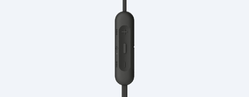 Auriculares inalámbricos - Sony WIXB400B.CE7, Bluetooth, Extra Bass, Control volumen, Autonomía 15 h, Negro
