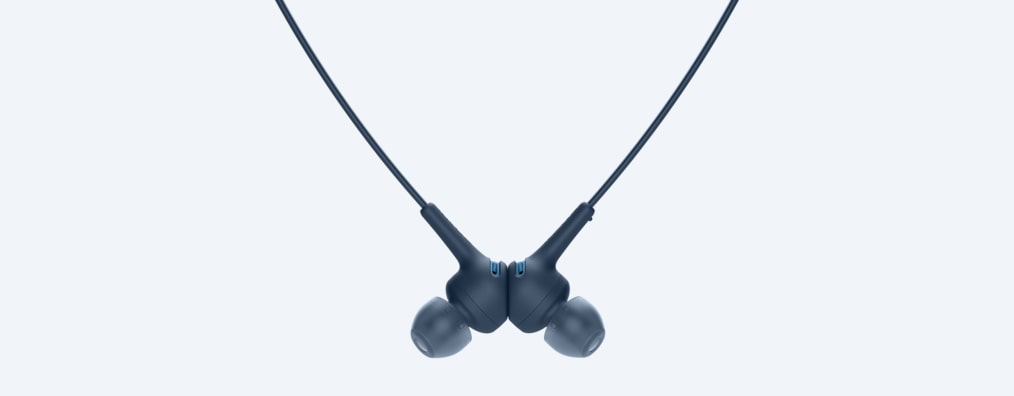 Auriculares inalámbricos - Sony WI-XB400, De botón, Bluetooth, Cancelación ruido, Autonomía 15h, Azul