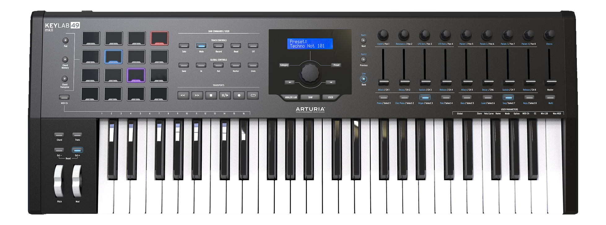 ARTURIA KeyLab 49 MkII - MIDI/USB Keyboard Controller (Schwarz)