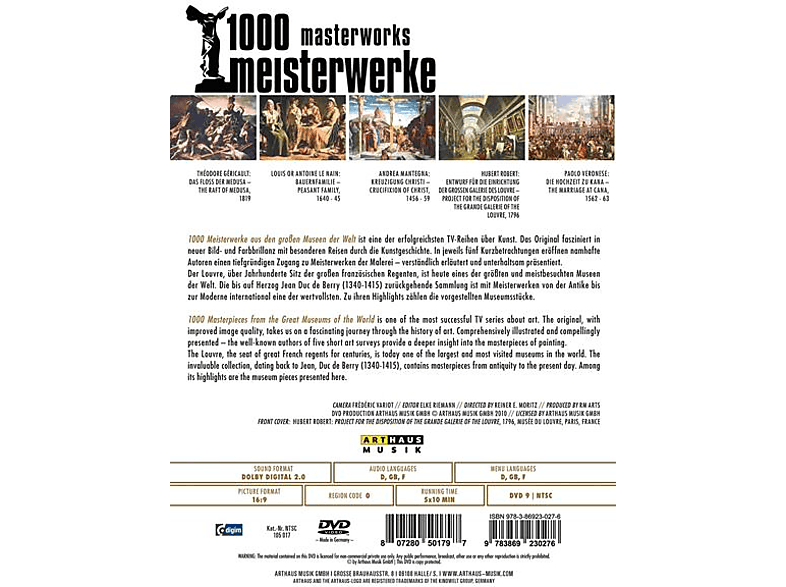 VARIOUS - (DVD) 1000 Meisterwerke 