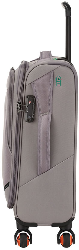 AMERICAN TOURISTER Eco Wanderer Spinner gurulós bőrönd, 55/20, szürke (83G*08001)