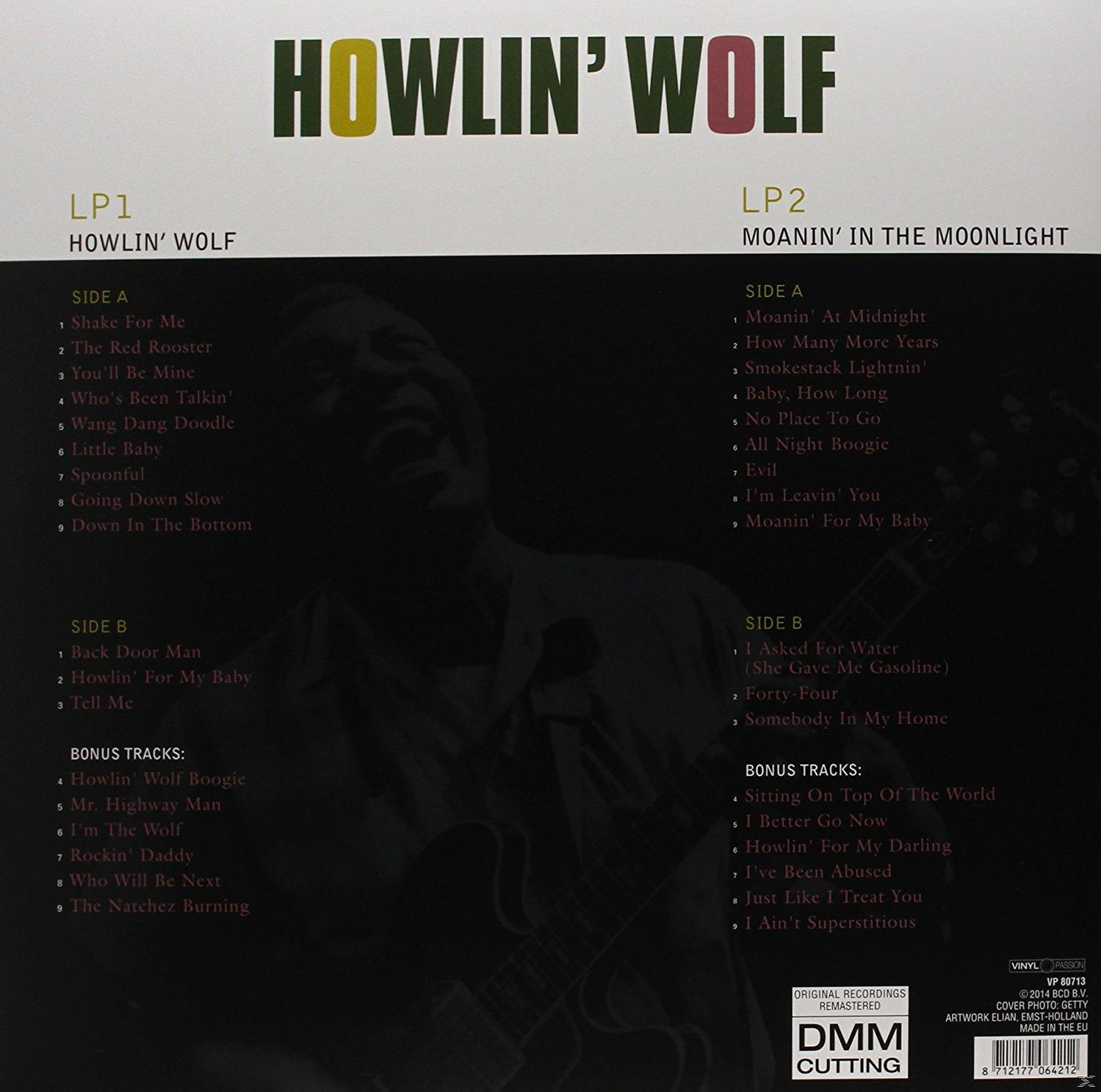 Howlin' Wolf album borítója, szöveggel és képpel.