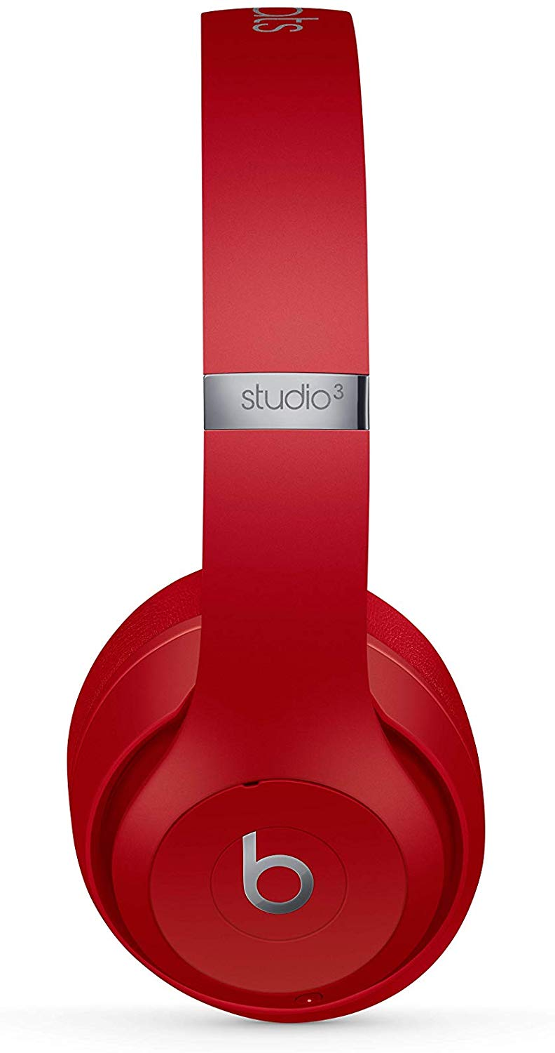 Auriculares inalámbricos - Beats Studio3 Wireless, Bluetooth, Chip W1, Diadema, Cancelación ruido ANC, Rojo