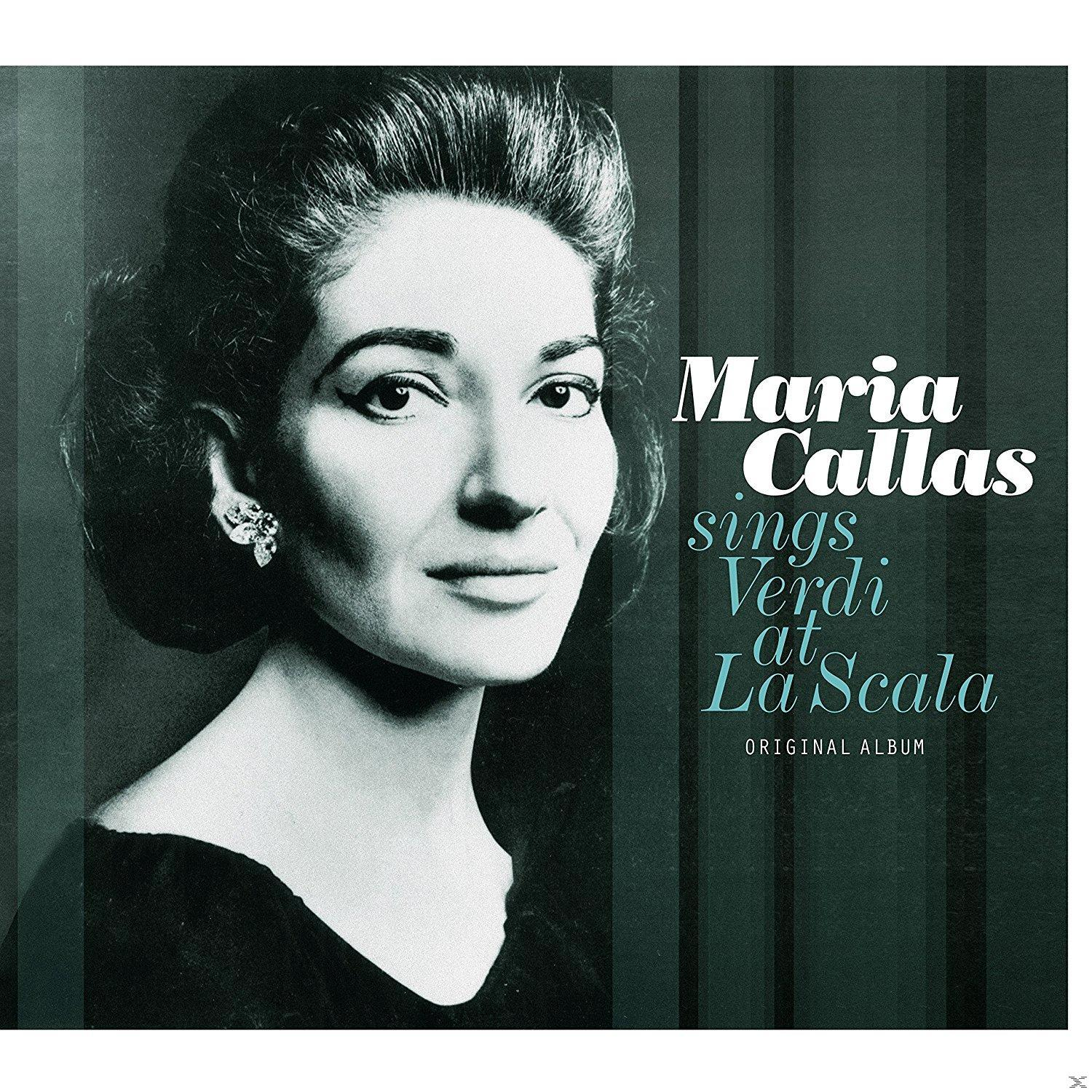 Album borító Maria Callas portréjával és fehér és világoskék címszöveggel.