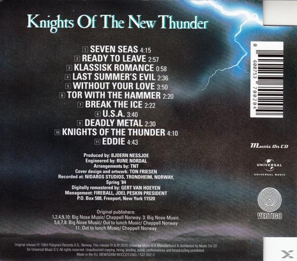 TNT - Knights Of The New Thunder  - (CD)