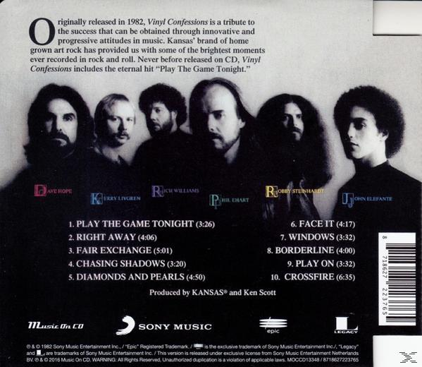 Kansas - Vinyl Confessions  - (CD)
