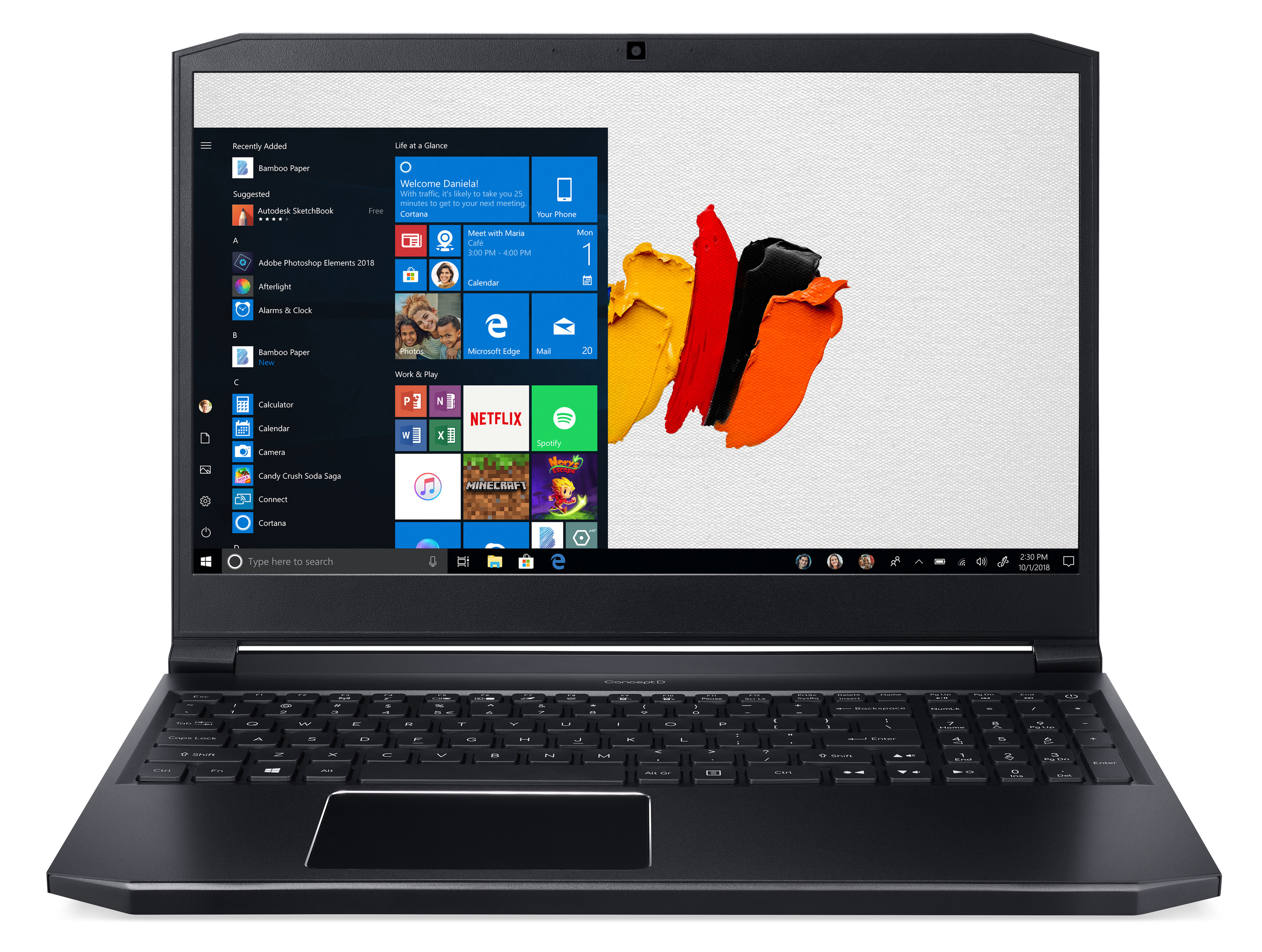 ACER ConceptD 5 Pro (CN515-71P-75FQ) - 15,6 Zoll - Intel® Core™ i7 i7-9750H - 32 GB - 1 TB - NVIDIA Quadro RTX™ 3000 - Windows 10 Pro (64 Bit)