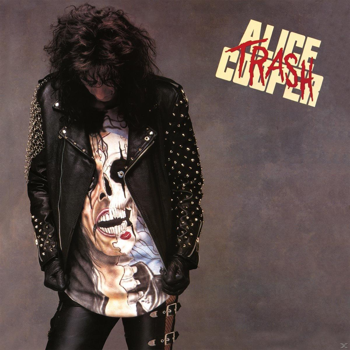 Alice Cooper album borítója. Cooper bőr dzsekiben, koponya pólóval. A lemez neve a jobb felső sarokban.