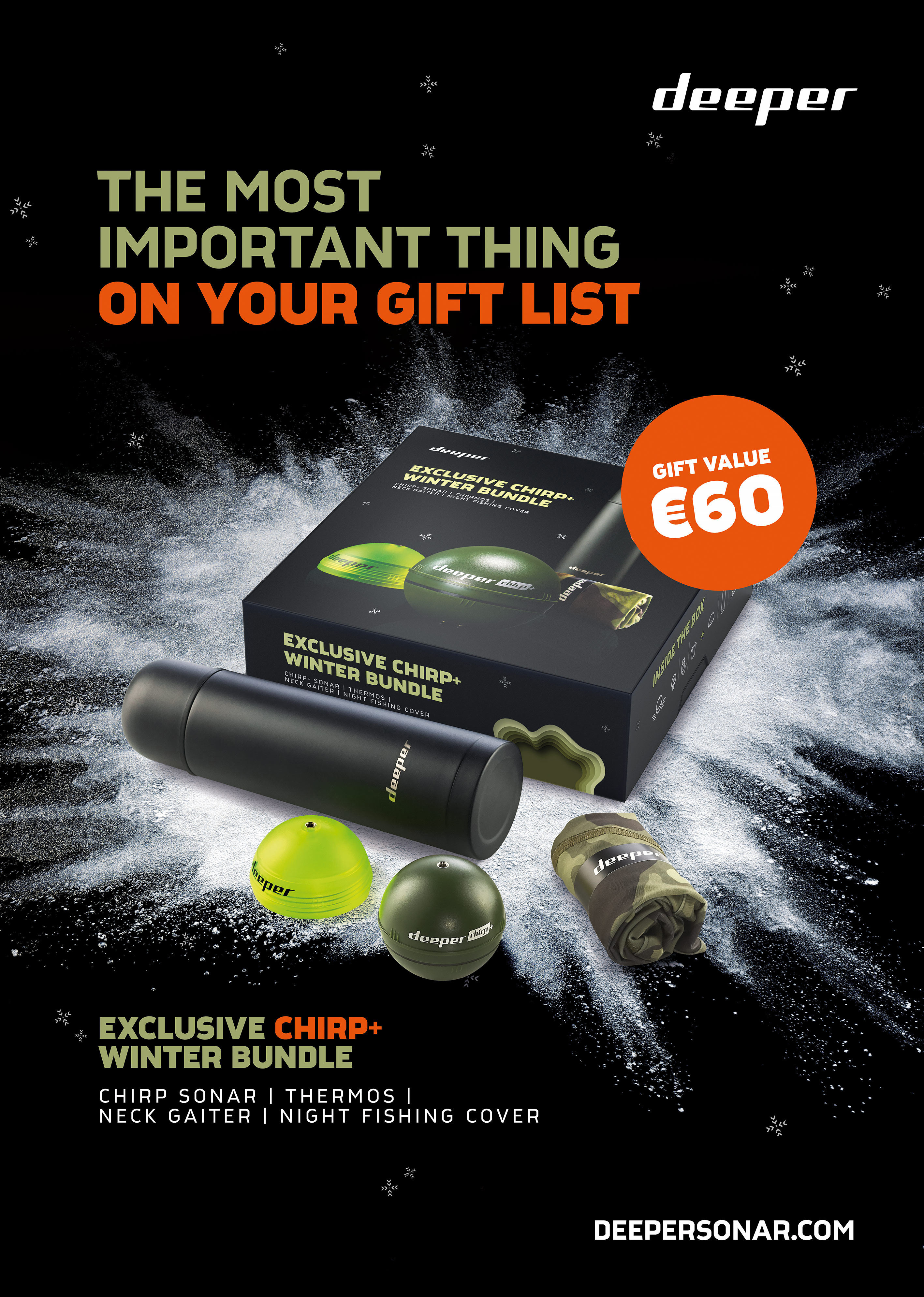 DEEPER Smart Sonar Chirp+ Winterbundle Angeln