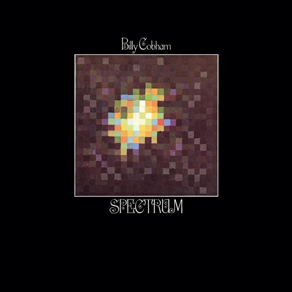 Billy Cobham Spectrum című albumának borítója, színes absztrakt pixeles dizájnnal.