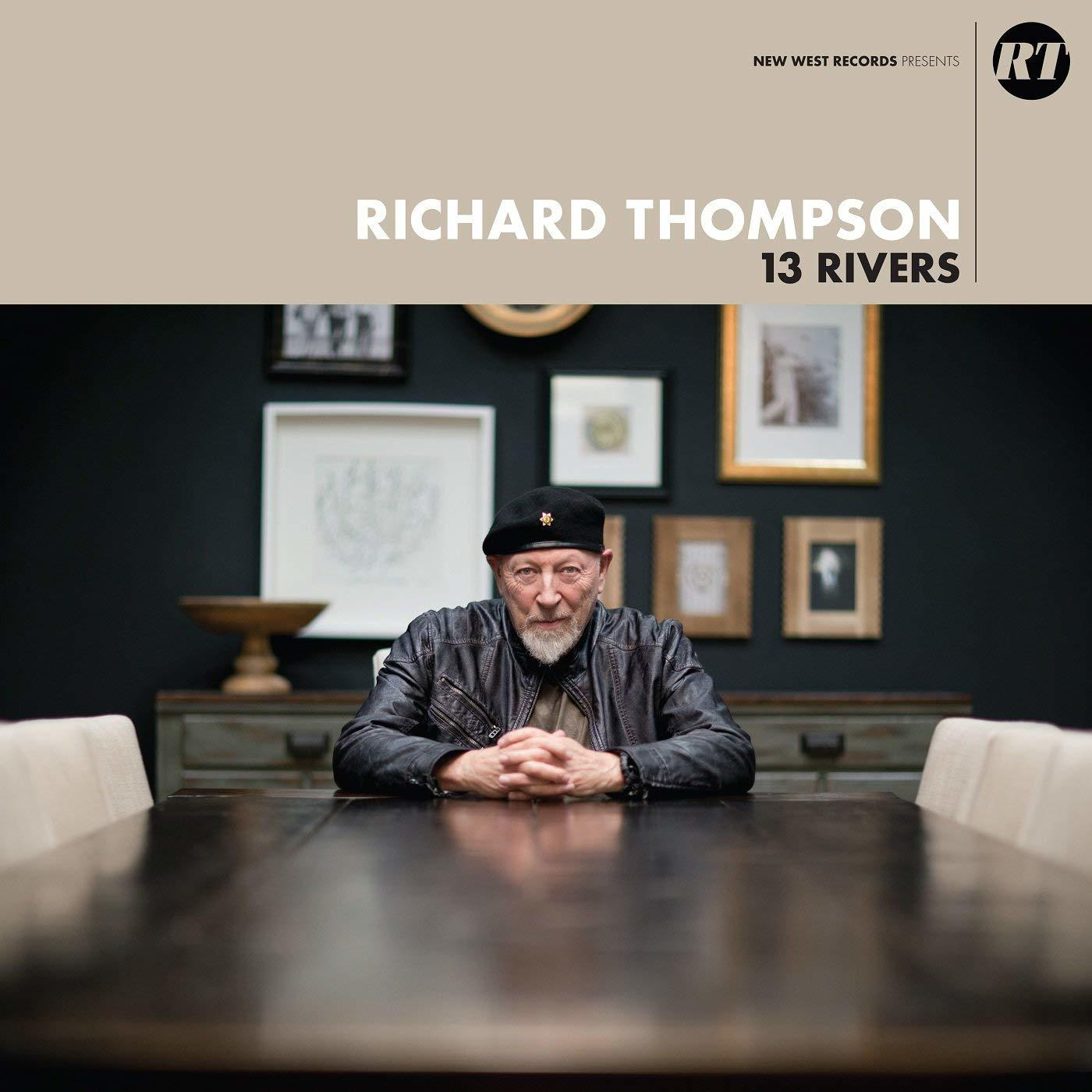 Richard Thompson album borítója, egy asztalnál ül, felül szöveggel.