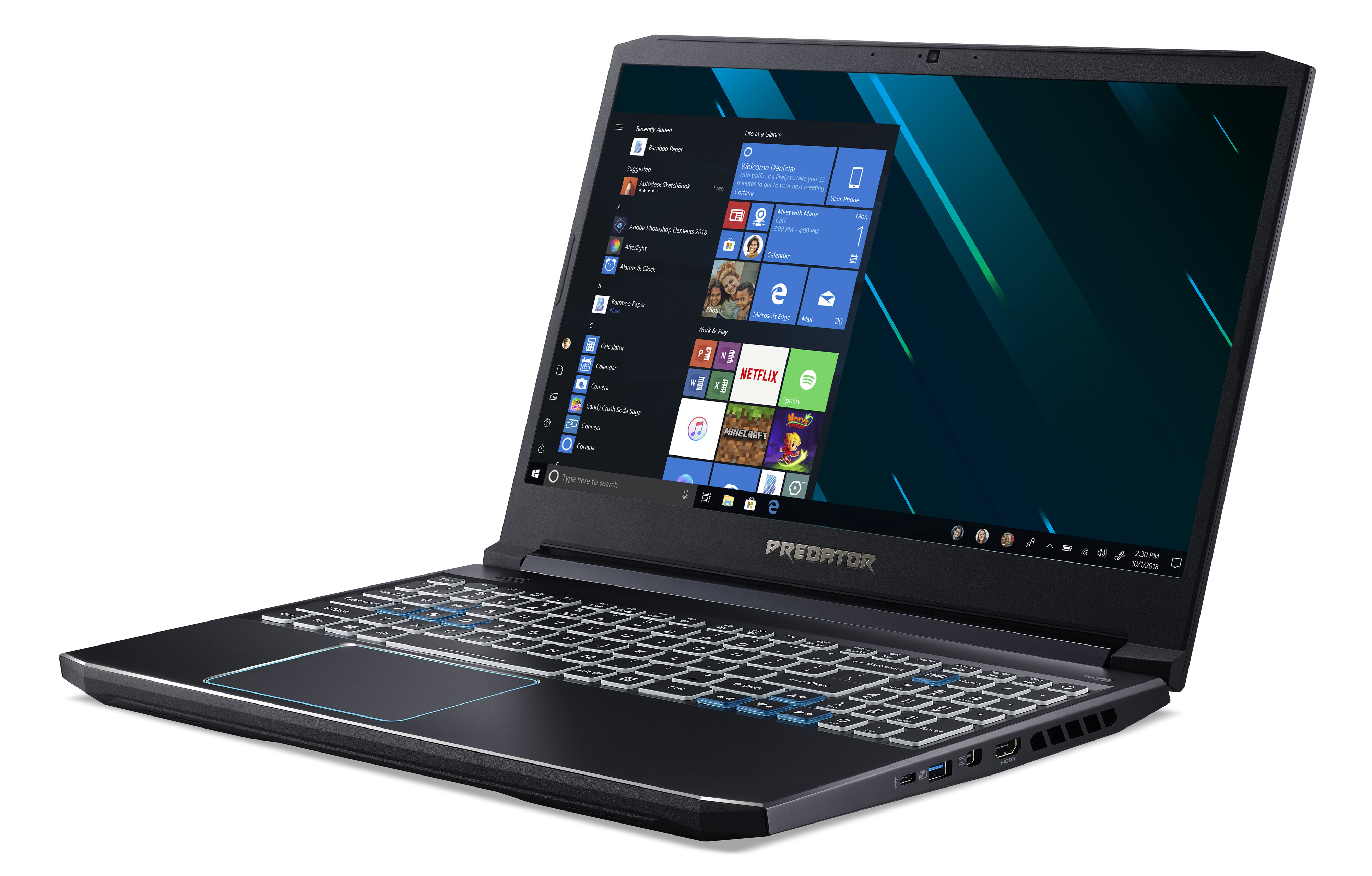 ACER Predator Helios 300 (PH315-52-78T7) - 15,6 Zoll - Intel® Core™ i7 i7-9750H - 16 GB - 1 TB - NVIDIA GeForce RTX™ 2060 - Windows 10 Home (64 Bit)