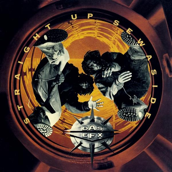 DAS EFX album borító két emberrel egy kör alakú designban és sárga háttérrel.