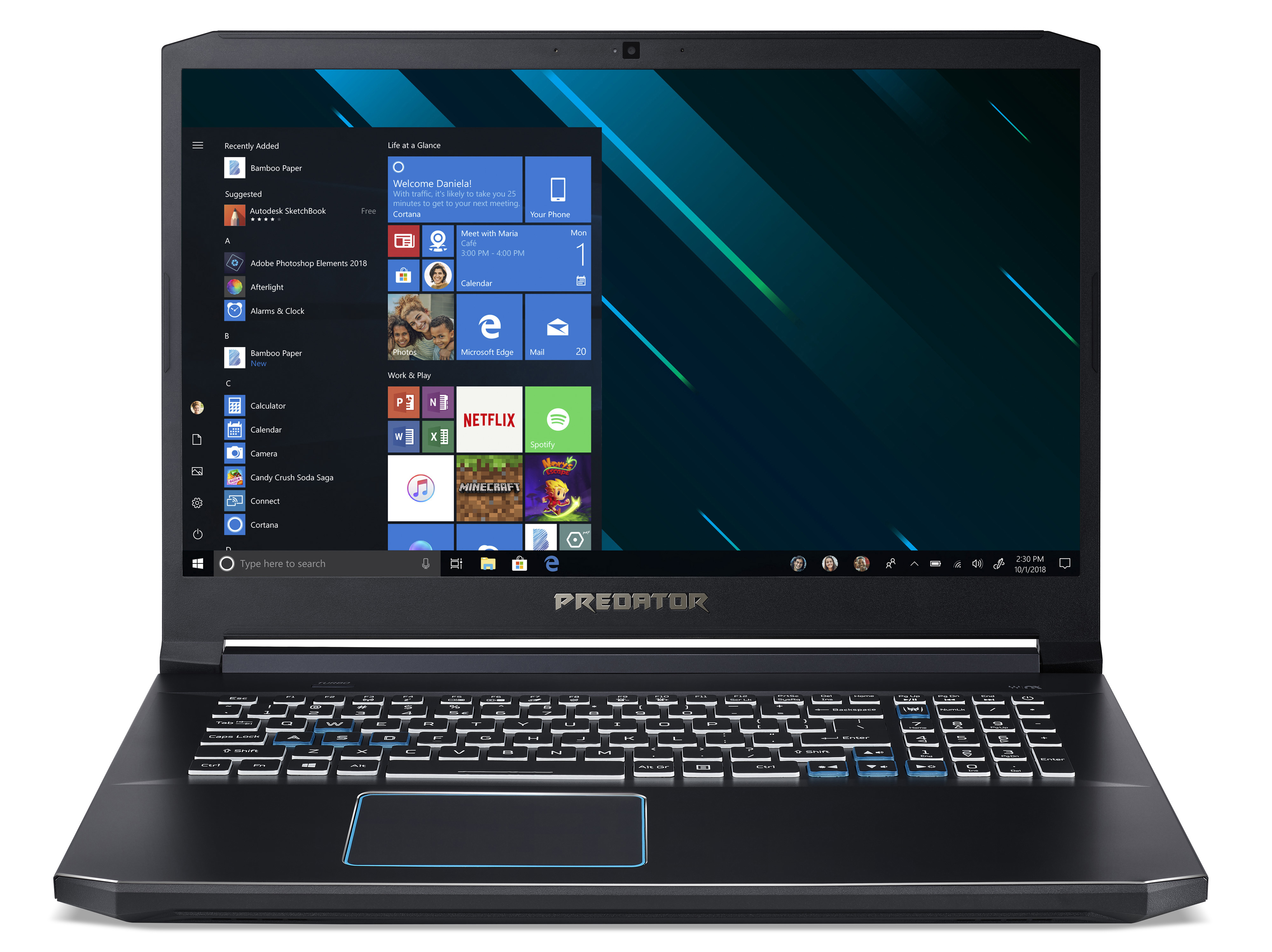 ACER Predator Helios 300 (PH317-53-78BK) - 17,3 Zoll - Intel® Core™ i7 i7-9750H - 16 GB - 1 TB - NVIDIA GeForce RTX™ 2060 - Windows 10 Home (64 Bit)