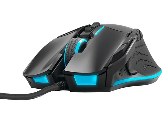 URAGE Reaper Revolution - Mouse gaming, Wired, Ottica con diodi laser, 8200 dpi, Nero