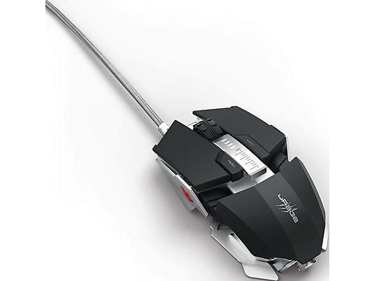 URAGE Morph² evo - Mouse gaming, Wired, Ottica con diodi laser, 7000 dpi, Bianco/Nero