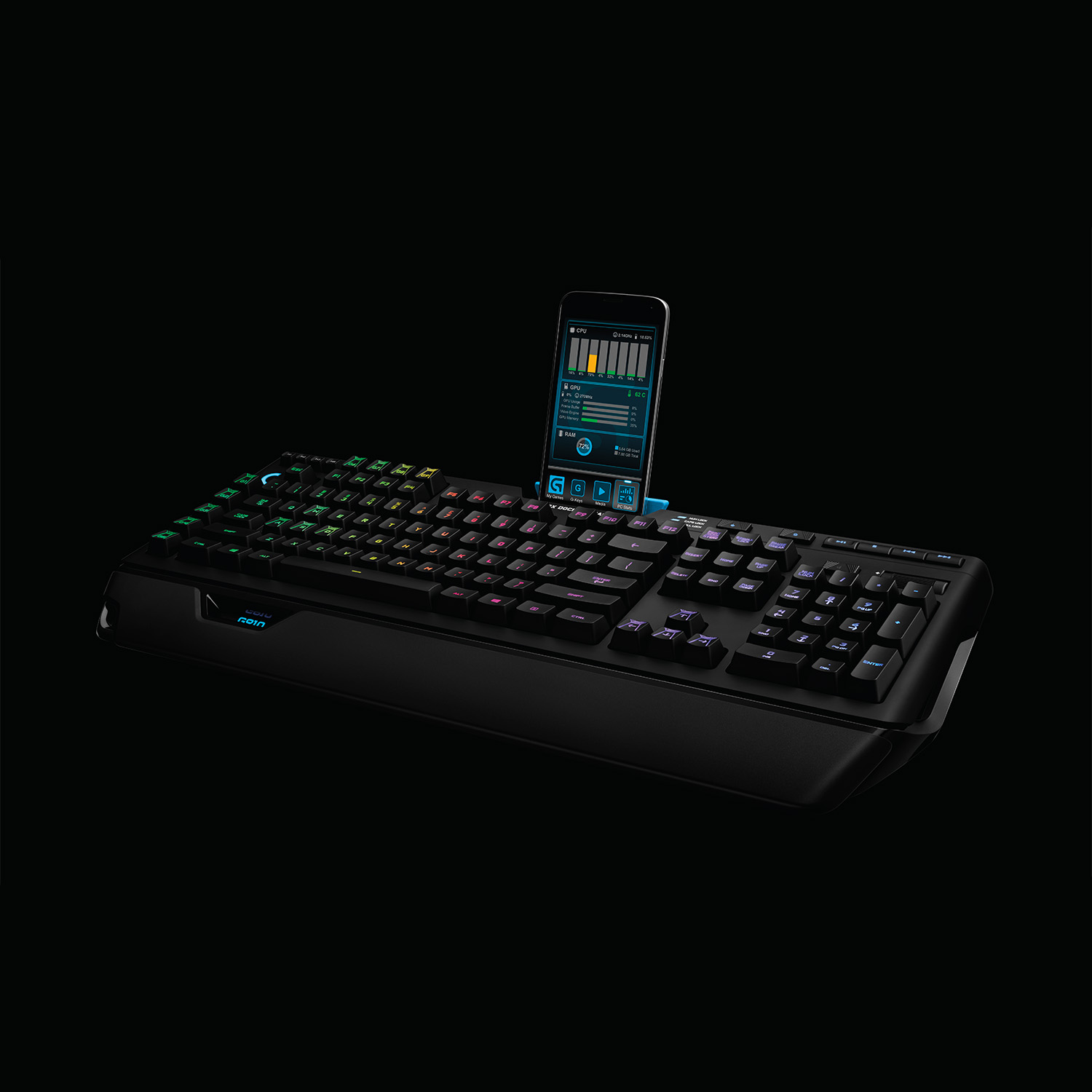 LOGITECH G910 Orion Spectrum RGB, Gaming Tastatur, Mechanisch, Logitech Romer G, kabelgebunden, Schwarz