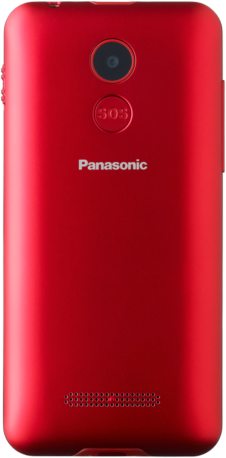 PANASONIC KX-TU150 piros nyomógombos kártyafüggetlen mobiltelefon időseknek