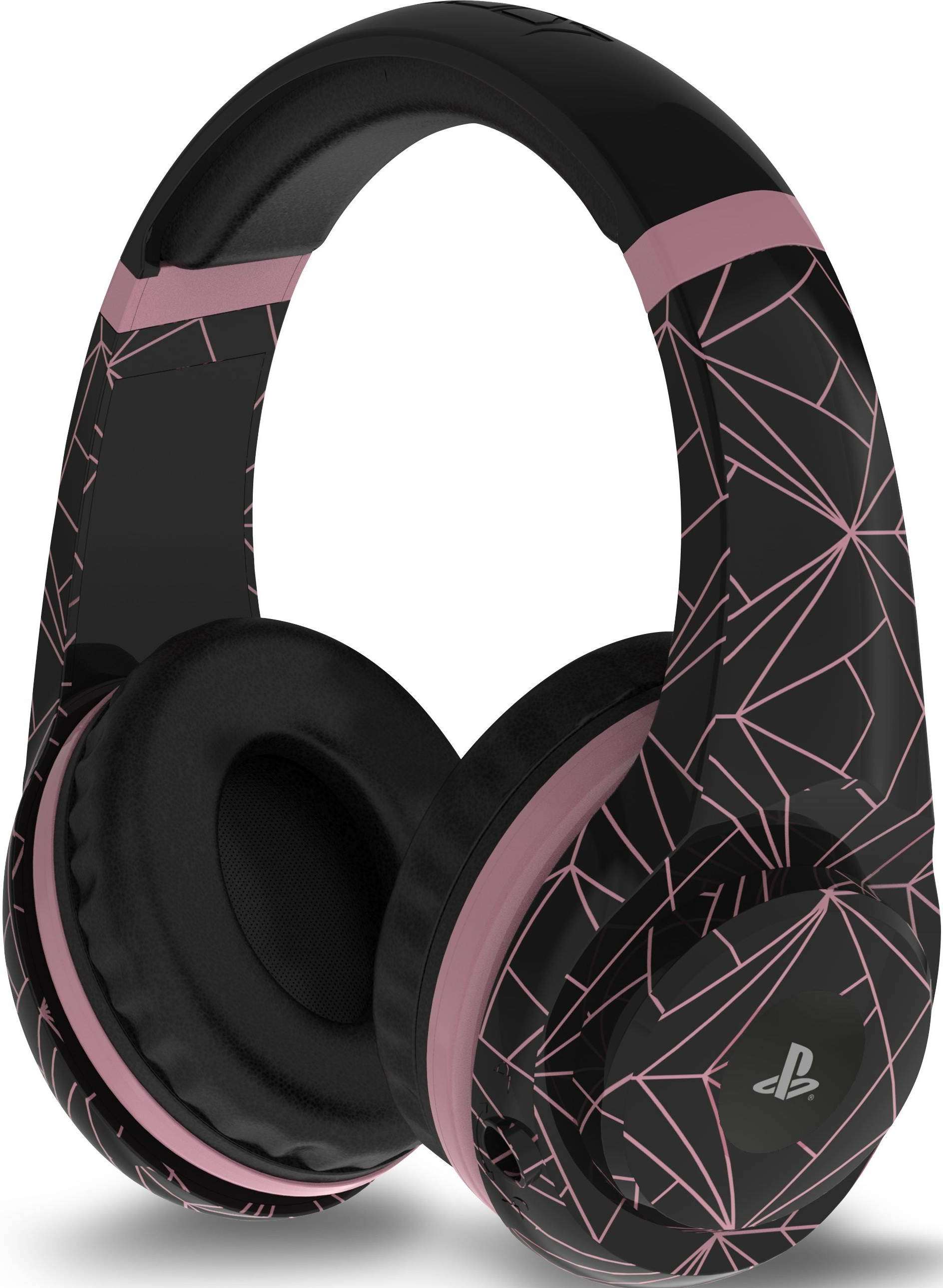 4 GAMERS Gaming Headset Rose Gold Edition Abstract Black Pink PRO4-70