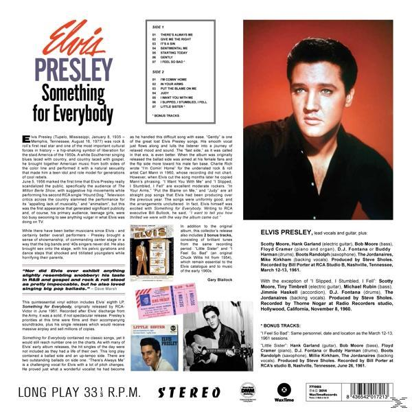 Album borító: Elvis Presley, szöveg és Elvis képe, vintage stílus.