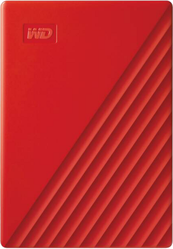 WD My Passport 4TB External Hard Drive (Red)