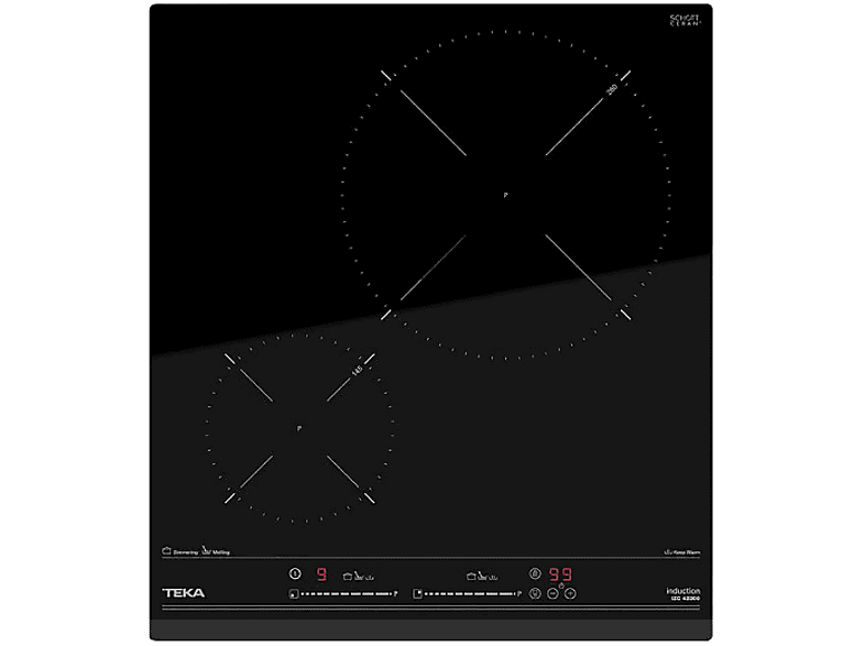 Encimera - Teka IZC 42300 DMS, Eléctrica, Inducción, 2 zonas, Negro
